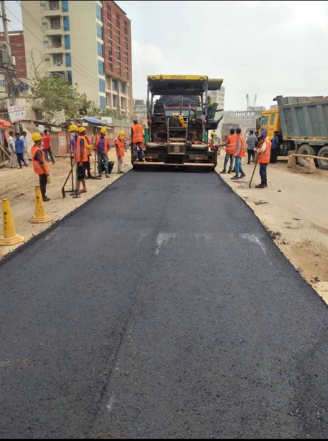 Construction of Bituminous Road. Location: Uttara