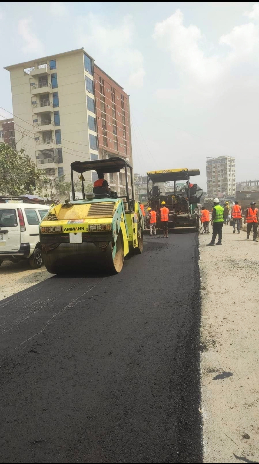 Construction of Bituminous Road. Location: Uttara