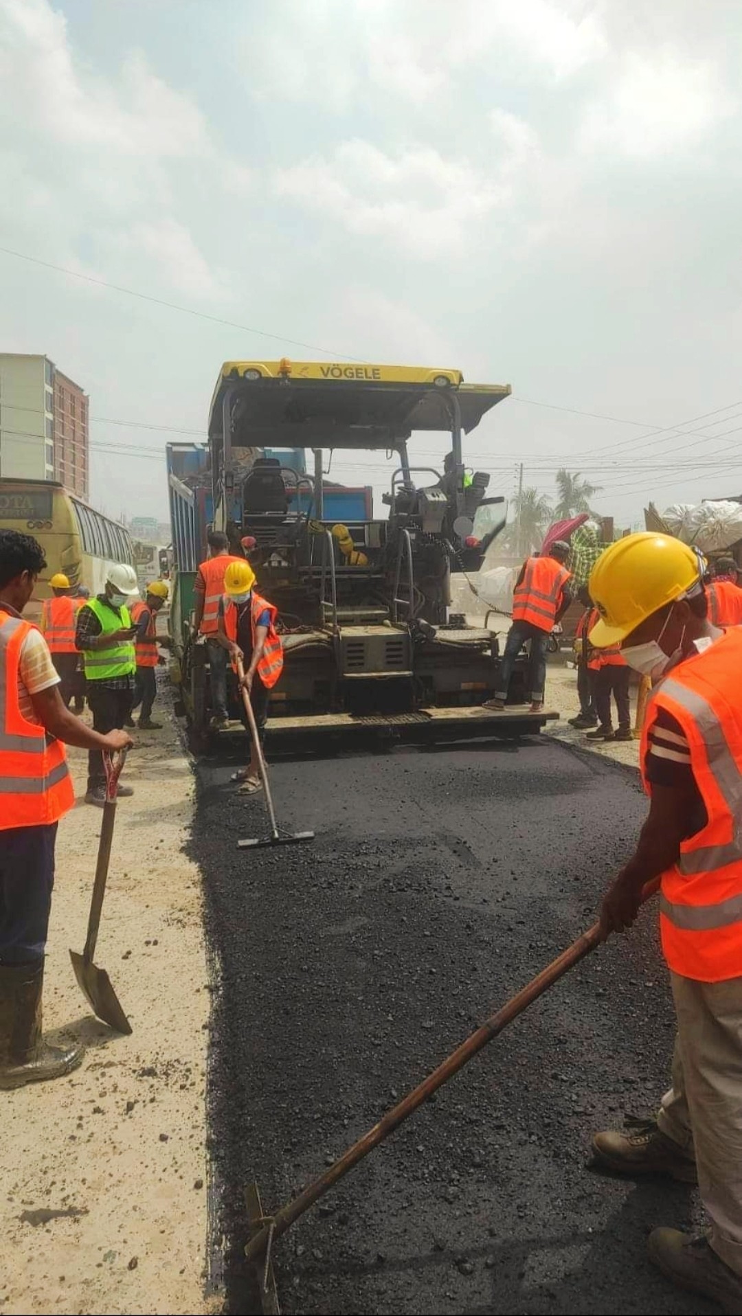 Construction of Bituminous Road. Location: Uttara